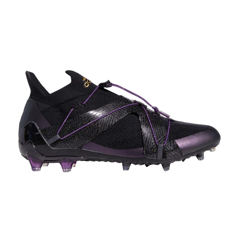 Pre-owned Adidas Originals Marvel X Adizero Primeknit Cleats 'black Panther'