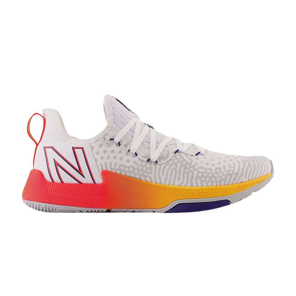 Pre-owned New Balance Fuelcell Trainer 'white Electric Red' | Men's Size 7.5