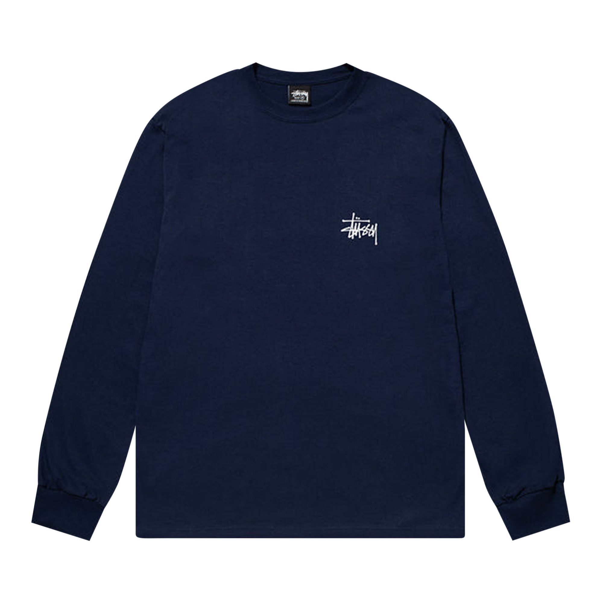 Stussy Basic Long-Sleeve Tee 'Navy' | Blue | Men's Size M
