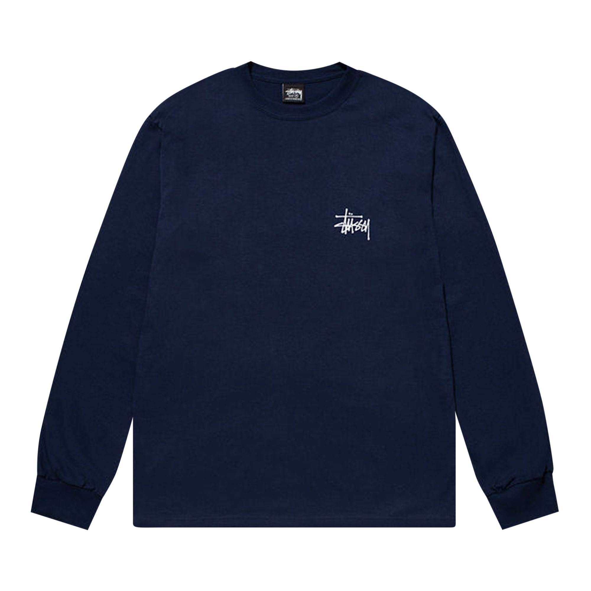 Pre-owned Stussy Basic Long-sleeve Tee 'navy' In Blue