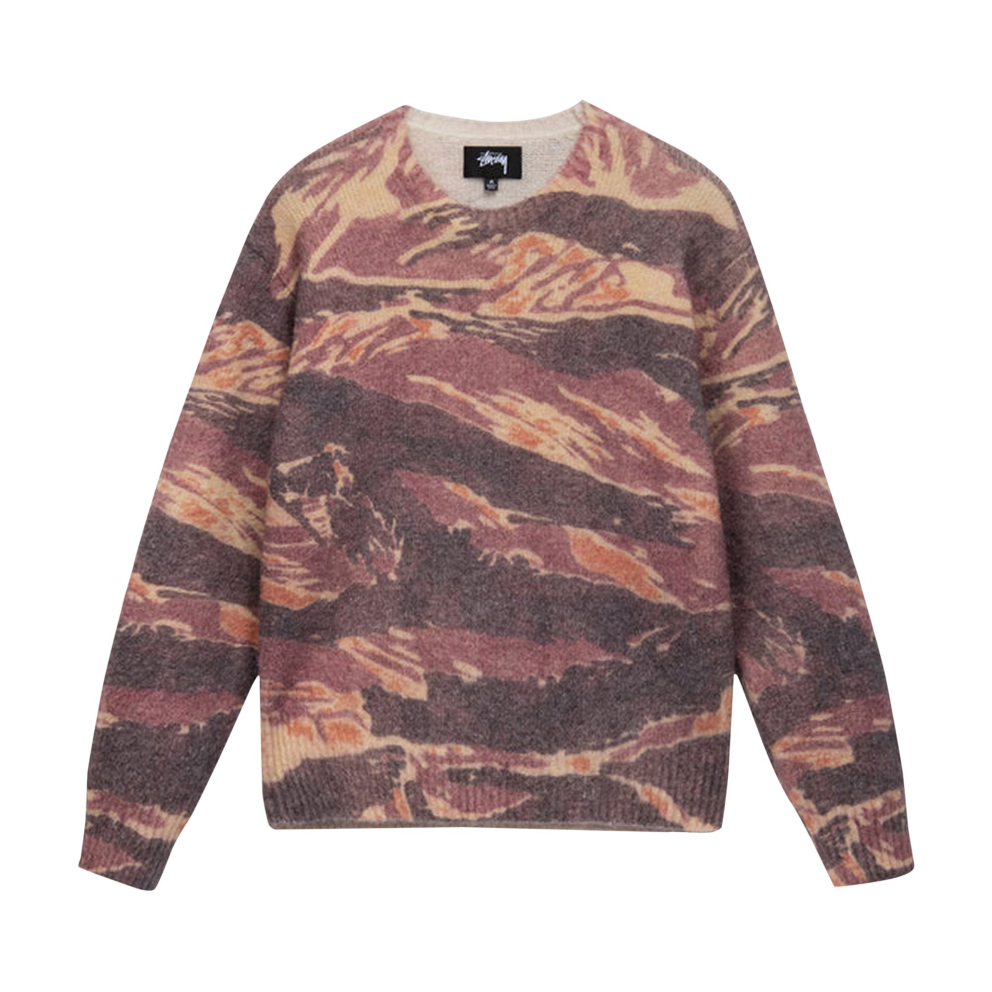 Stussy Tigris Print Sweater 'Brown' | Men's Size L