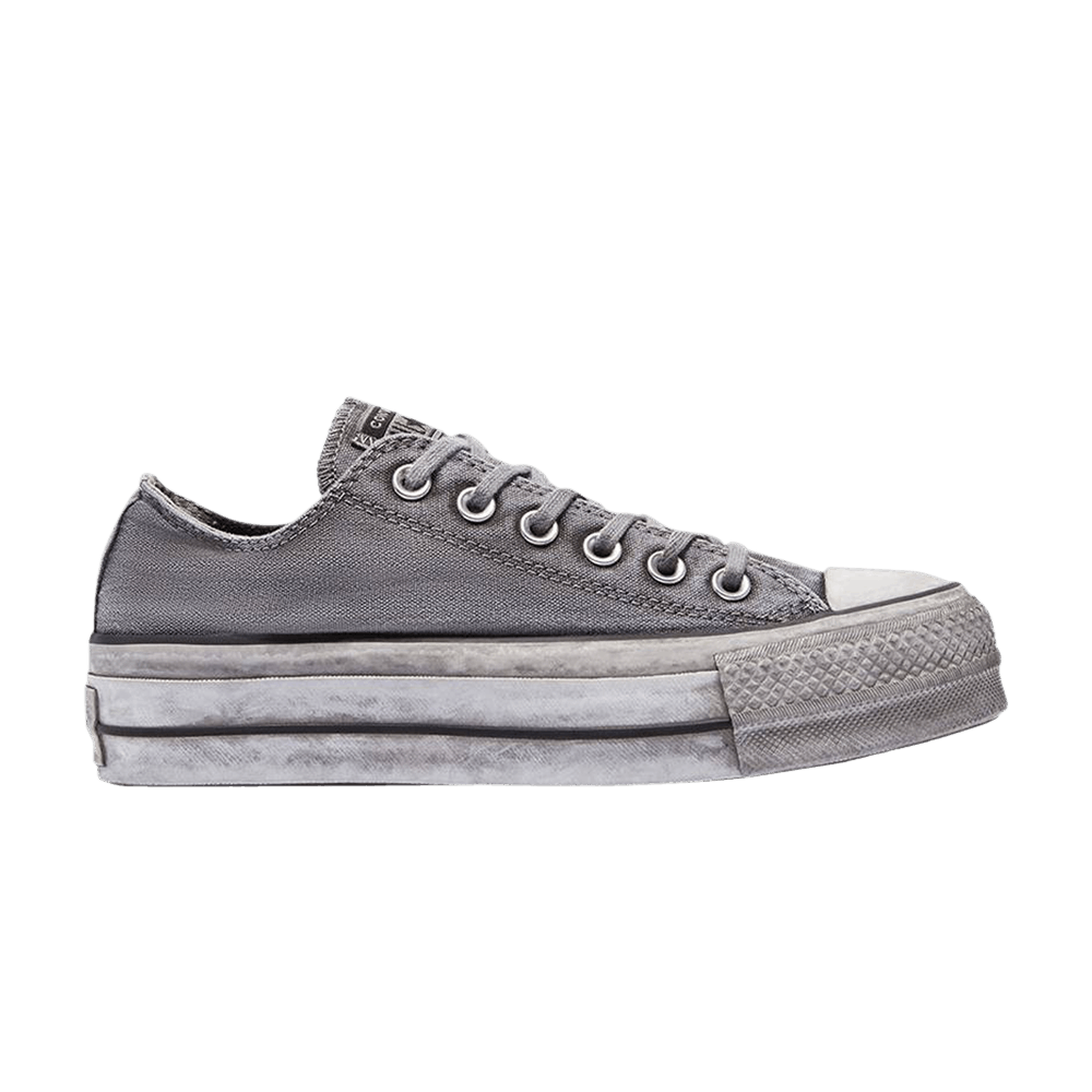 Wmns Chuck Taylor All Star Lift Platform Low 'Smoked Canvas - Grey' | GOAT