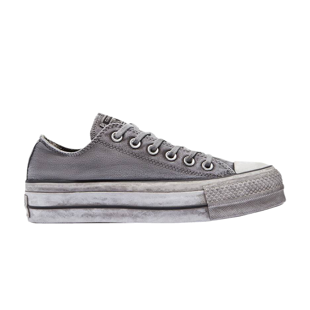 Pre-owned Converse Wmns Chuck Taylor All Star Lift Platform Low 'smoked Canvas - Grey'
