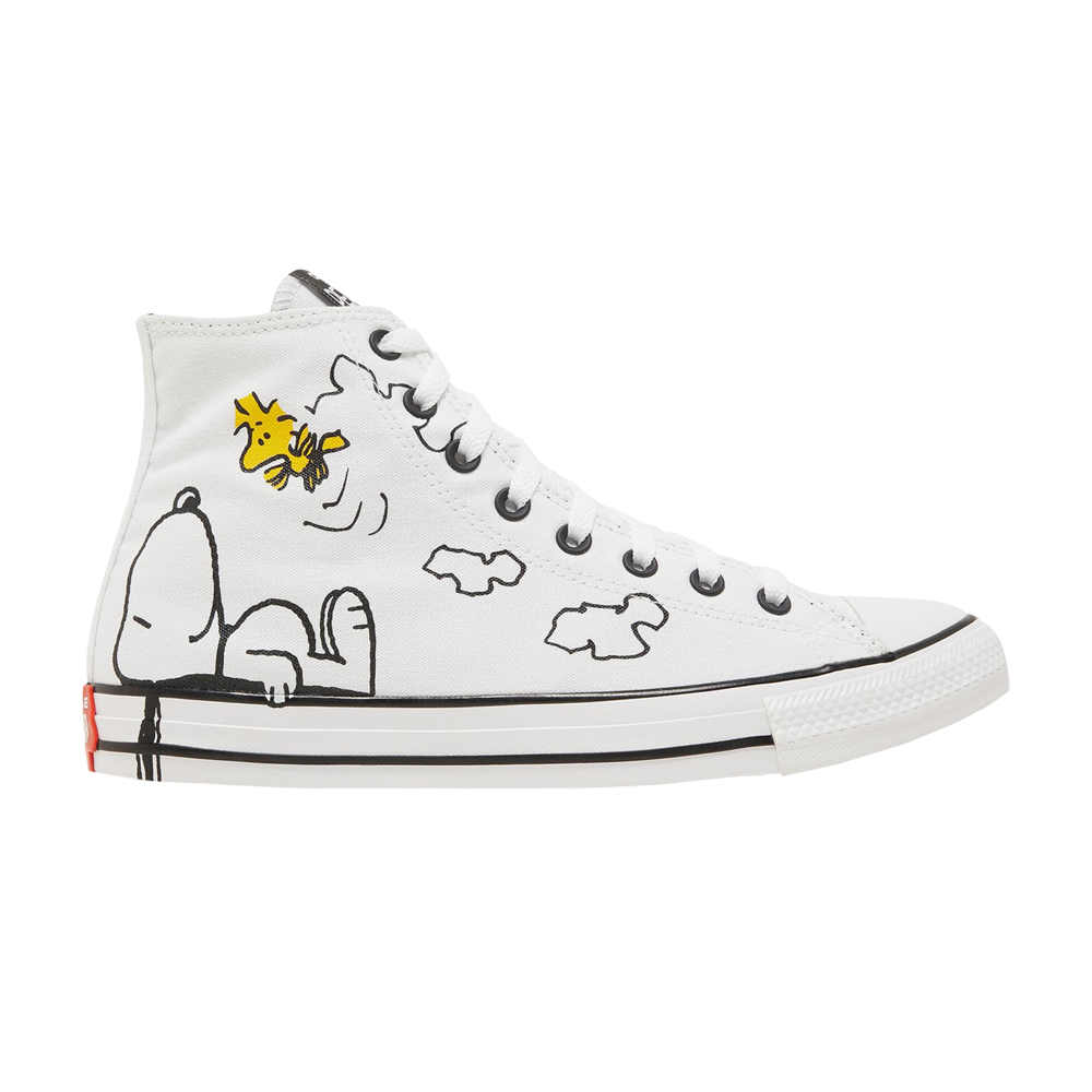 Pre-owned Converse Peanuts X Chuck Taylor All Star High 'snoopy And Woodstock' In White
