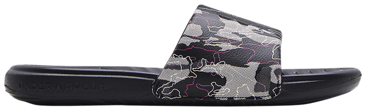 Under Armour Ansa Graphic Slide Black Metallic Ore