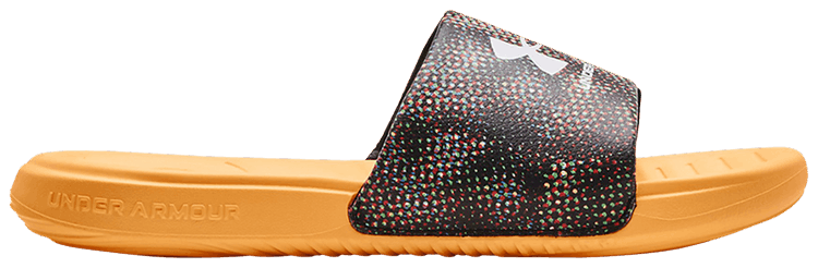 Under Armour Ansa Graphic Slide Black Orange Ice