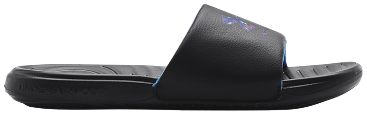 Under Armour Ansa Graphic Logo Slide Black Water