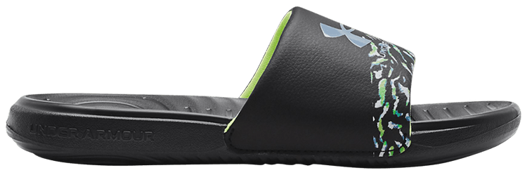 Under Armour Wmns Ansa Graphic Slide Black Quirky Lime