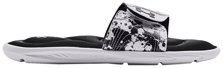 Under Armour Wmns Ignite 6 Graphic Strap Slide Black White