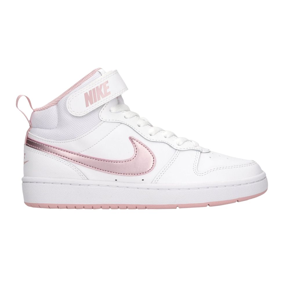 Pre-owned Nike Court Borough Mid 2 Gs 'white Pink Glaze' | Kid's Size 5.5