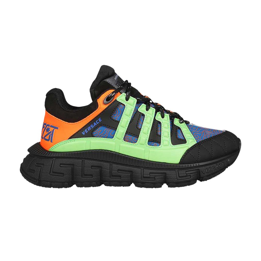 Pre-owned Versace Trigreca 'black Sapphire' | Multi-color | Men's Size 43