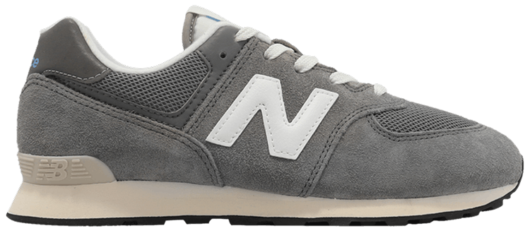 New Balance 574 Big Kid Wide Grey White