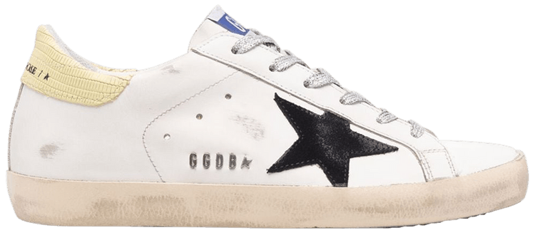 Golden Goose Wmns Superstar White Black Light Yellow