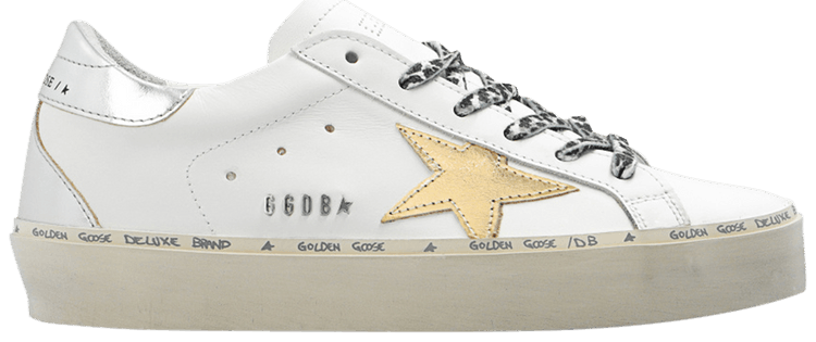 GOLDEN |WOMEN'S HI STAR (WHITE/GOLDE/SILVER) Buy Golden Goose Wmns Hi Star 'White Gold Silver' - GWF00119