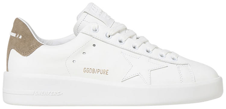 Golden Goose Wmns Purestar White Taupe