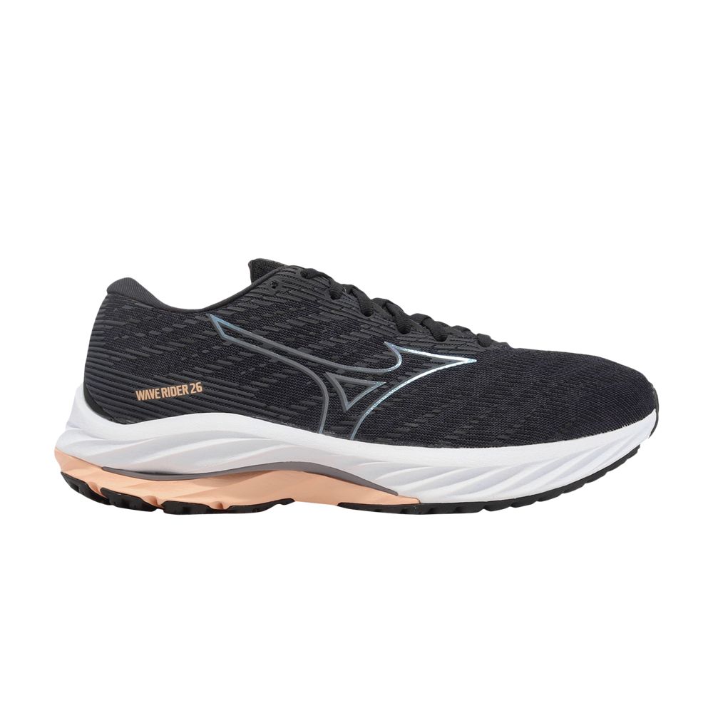 Pre-owned Mizuno Wmns Wave Rider 26 Super Wide 'dark Grey'
