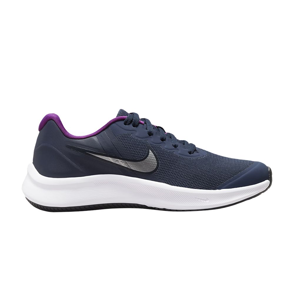 Nike Star Runner 3 GS 'Midnight Navy Vivid Purple' | Blue | Kid's Size 3.5 - DA2776-404