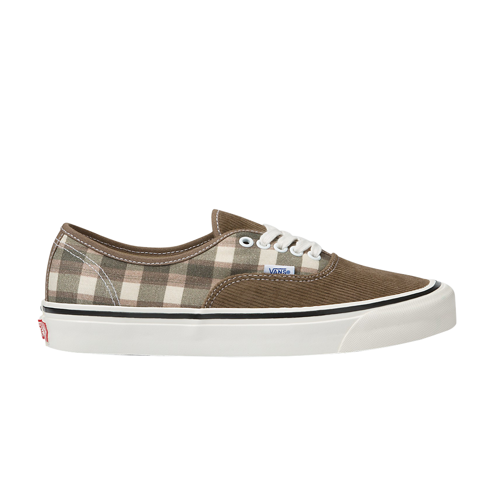 Pre-owned Vans Authentic 44 Dx 'anaheim Factory - Cord Plaid Walnut' In Brown