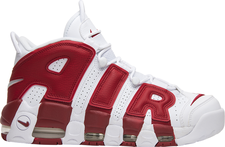 Buy Air More Uptempo 'White Red' - 414962 White |
