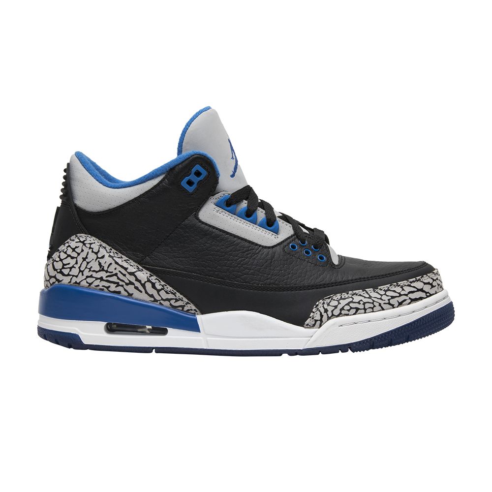 Air Jordan 3 Retro 'Sport Blue' | Black | Men's Size 12