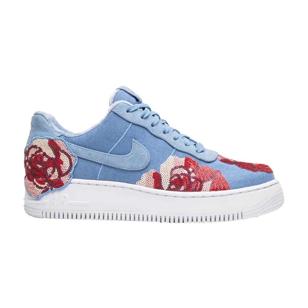Nike Wmns Air Force 1 'Floral Sequin' | Blue | Women's Size 8
