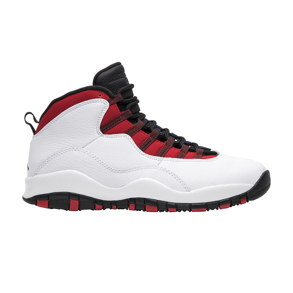 red blue and white jordan 10