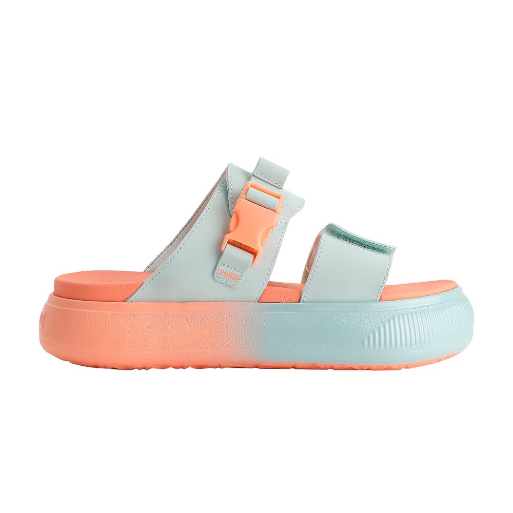 Pre-owned Puma Wmns Suede Mayu Slide 'summer Camp - Nitro Blue Peach Pink' | Women's Size 7
