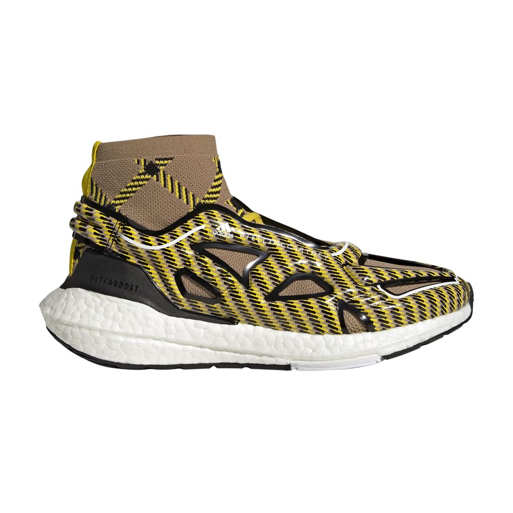 Pre-owned Adidas Originals Stella Mccartney X Wmns Ultraboost 22 Elevated 'cardboard Yellow' In Black