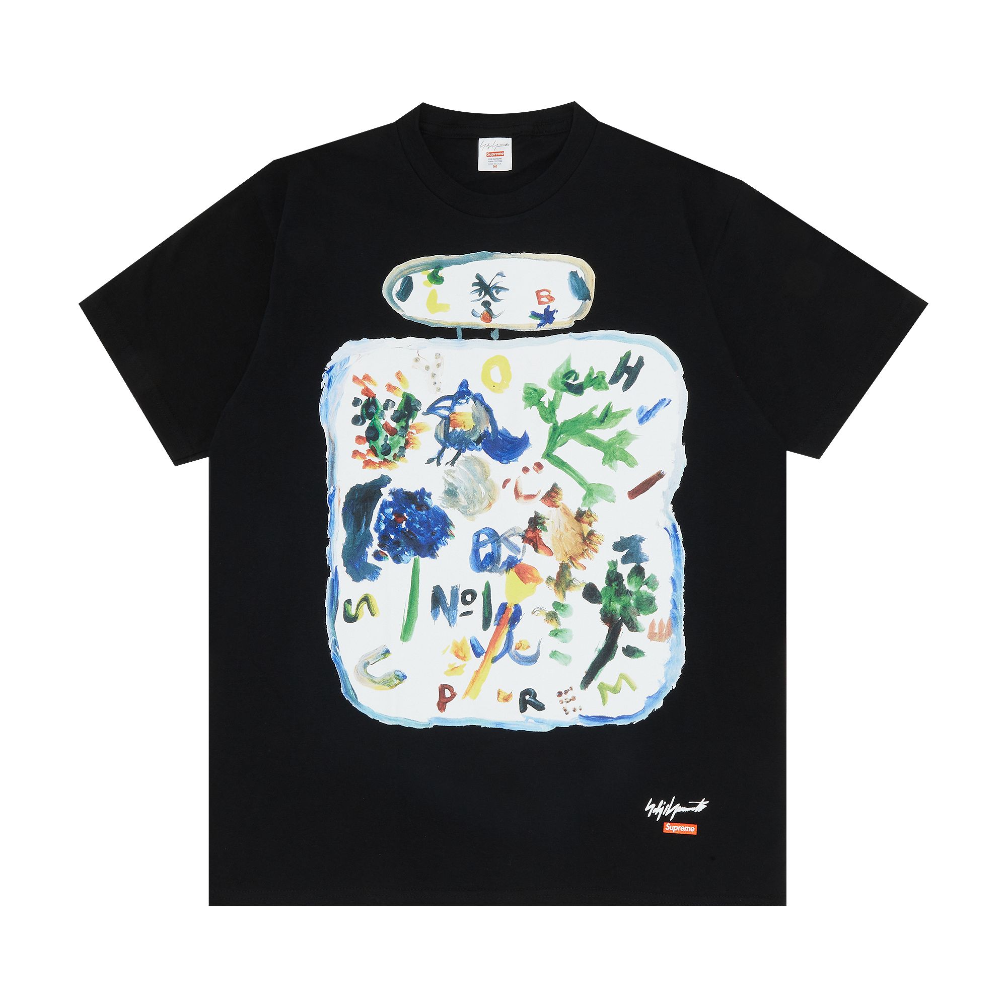 Supreme x Yohji Yamamoto Paint Tee 'Black' | Men's Size L