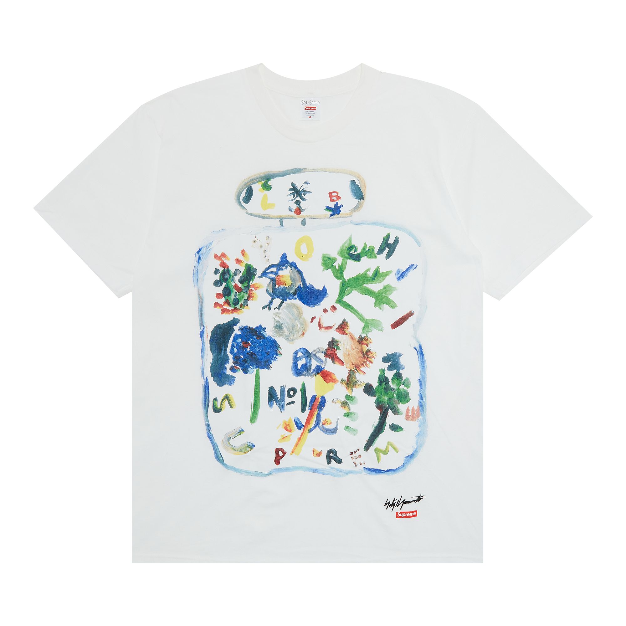 Supreme x Yohji Yamamoto Paint Tee 'White' | Men's Size XL