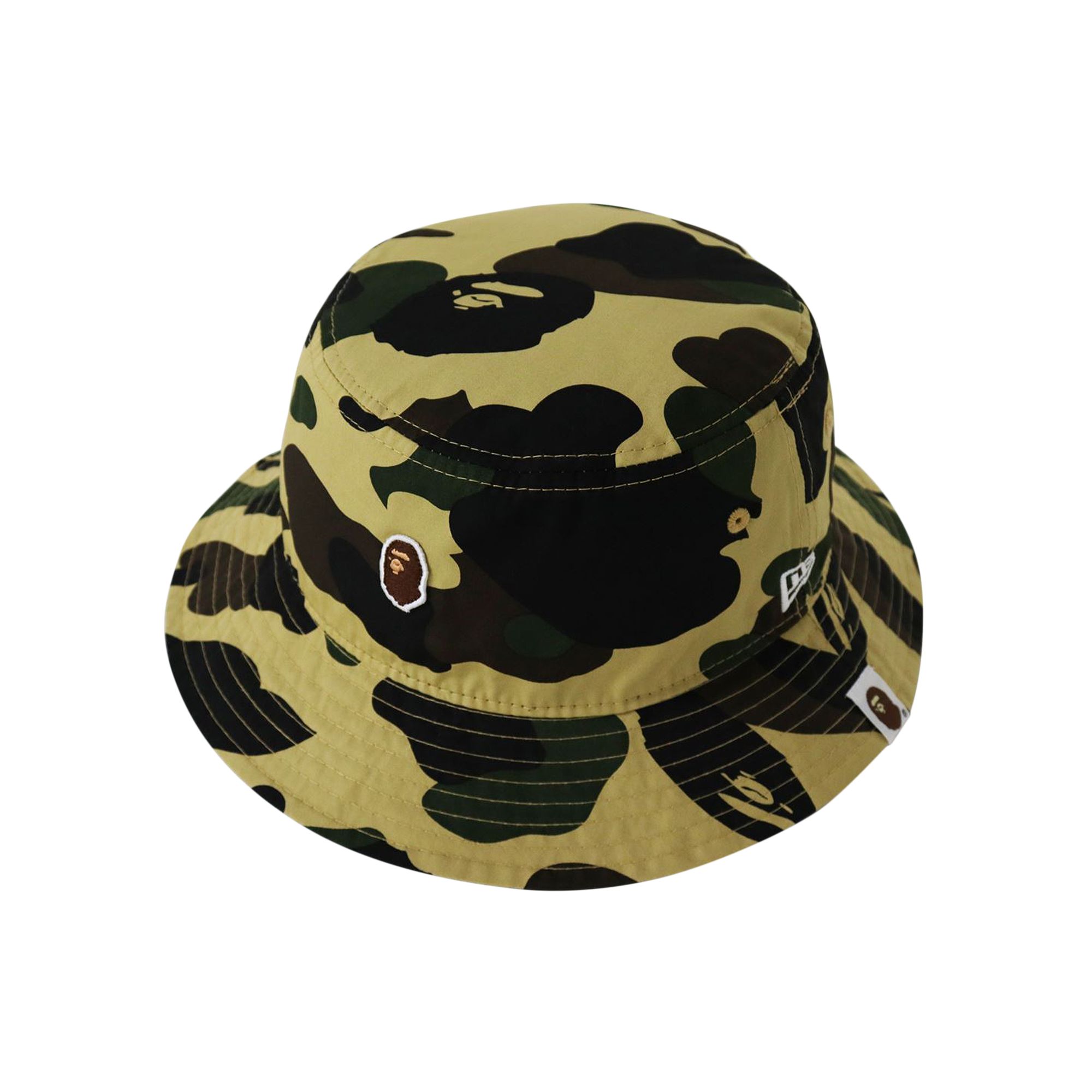 BAPE 1st Camo New Era Bucket Hat 'Yellow' | Men's Size M