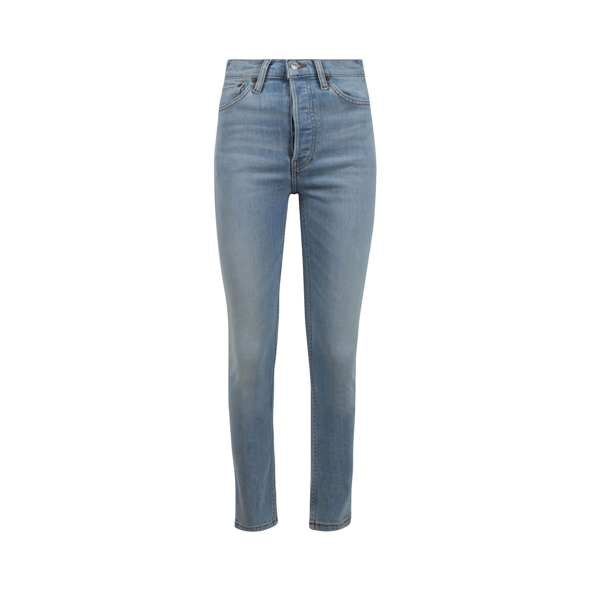 RE/DONE RE/DONE 90S HIGH RISE ANKLE CROP 'COSTA INDIGO'