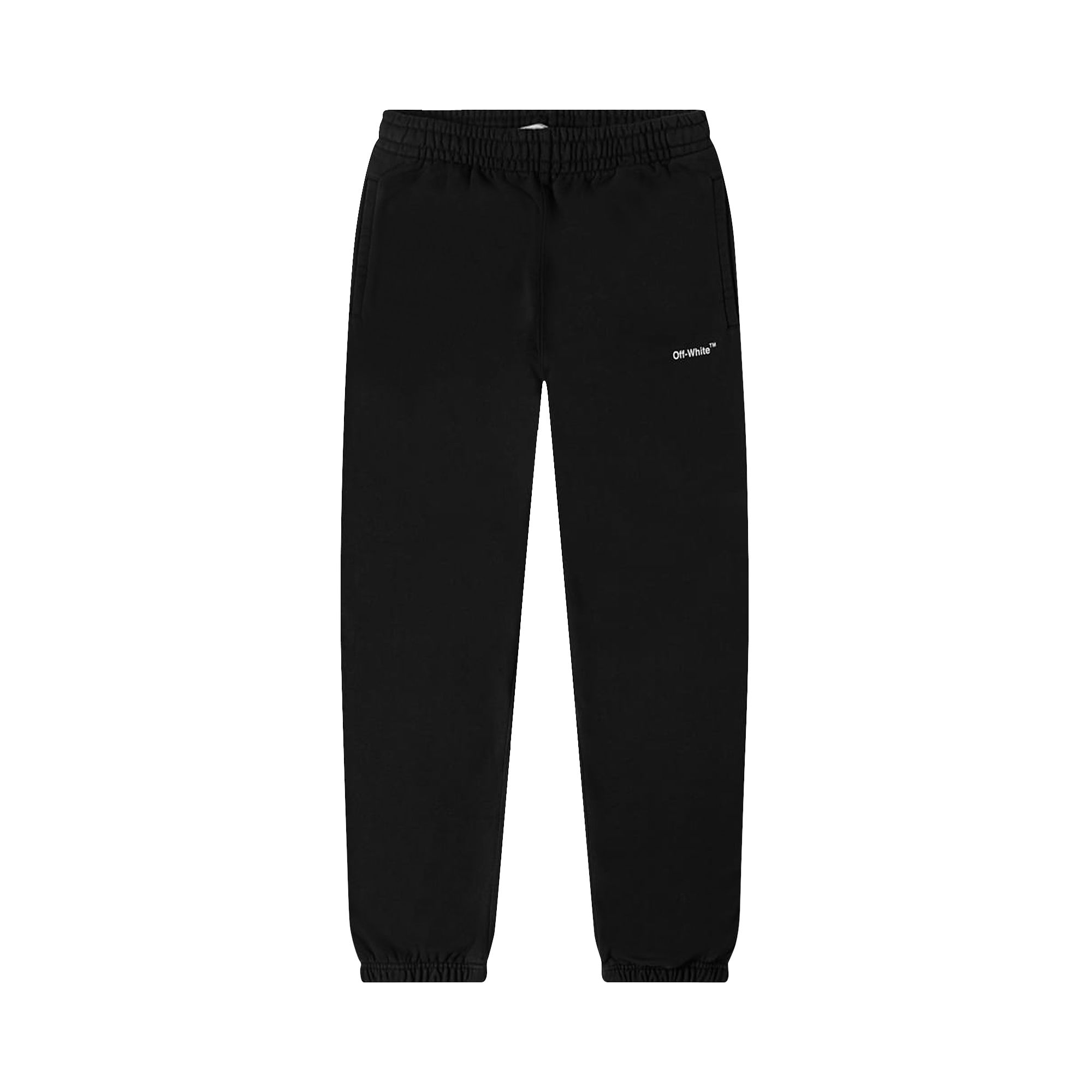 Off-White Chain Arrow Slim Sweatpants 'Black/White' | Men's Size S