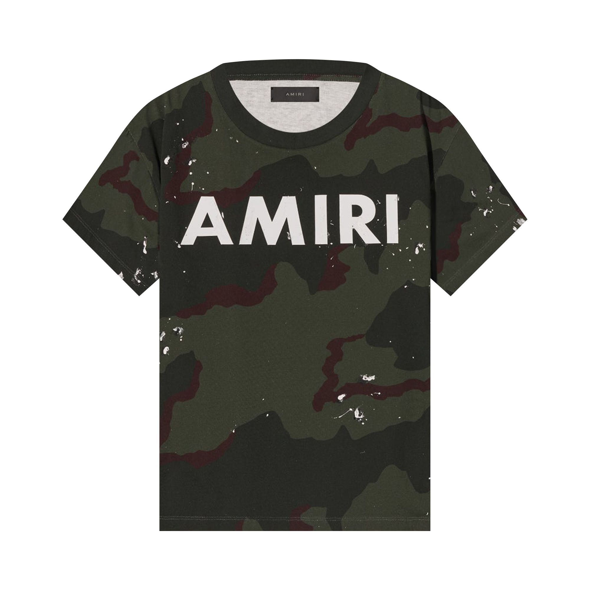 Pre-owned Amiri Army Logo Tee 'camo' | Multi-color | Men's Size Xs