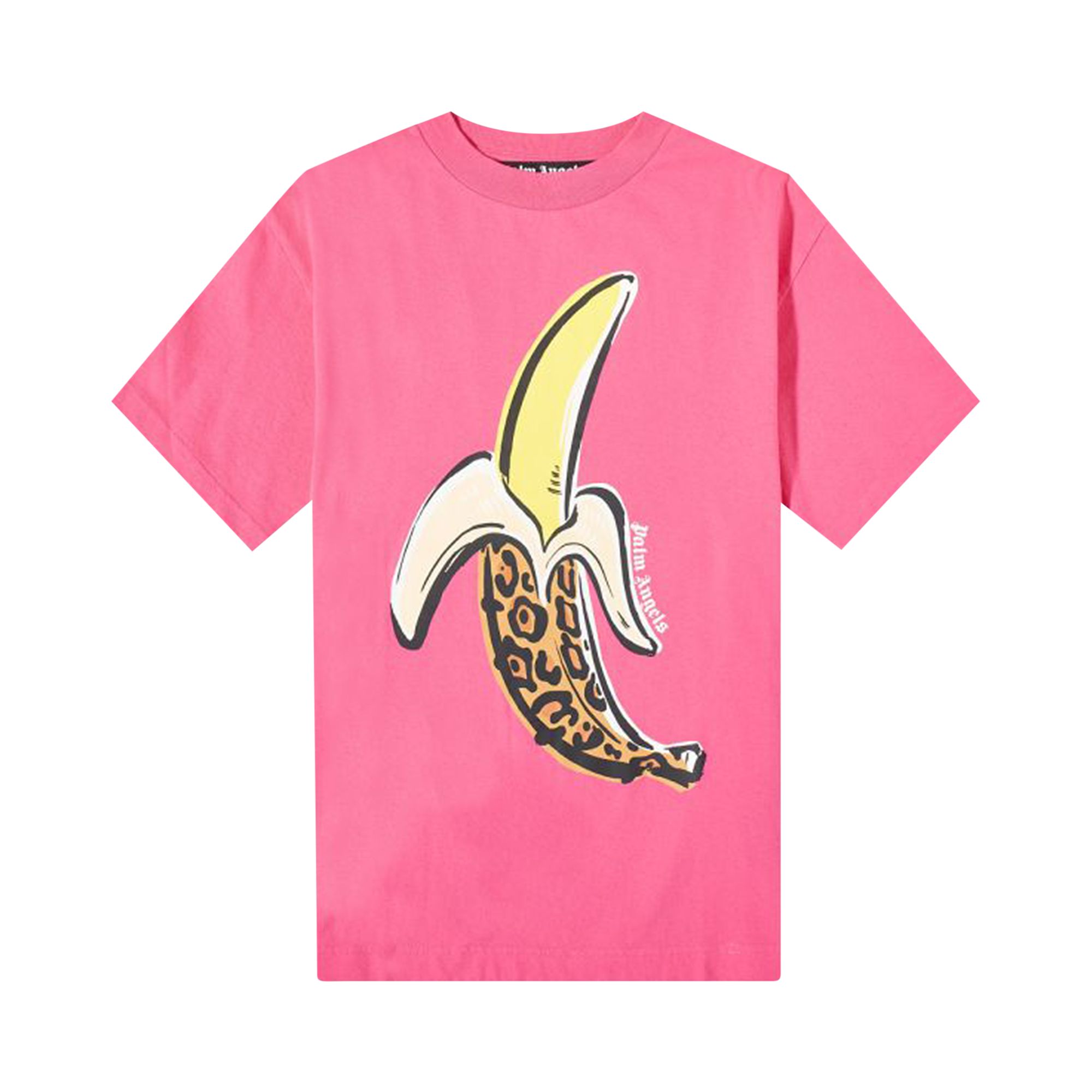 Palm Angels Banana Classic Tee 'Fuchsia/Yellow' | Pink | Men's Size M