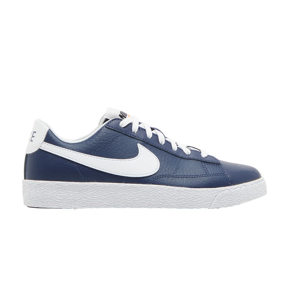 Pre-owned Nike Blazer Low Gs 'midnight Navy' | Blue | Kid's Size 4