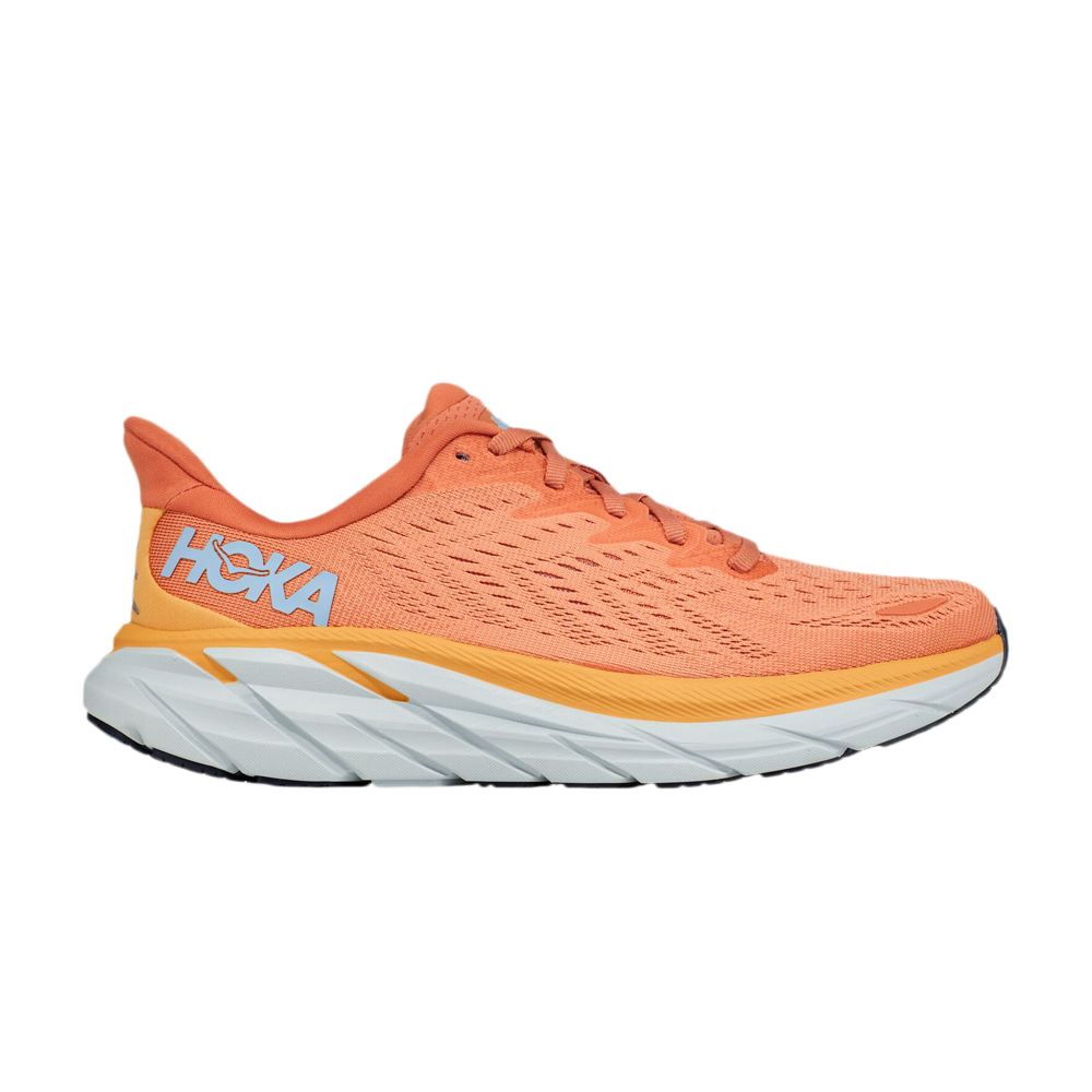 Pre-owned Hoka One One Wmns Clifton 8 'sun Baked' In Orange