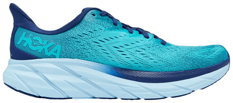 HOKA Clifton 8 2E Wide Bellwether Blue