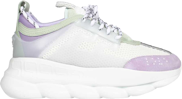 Versace Chain Reaction Sneaker in Orchid White
