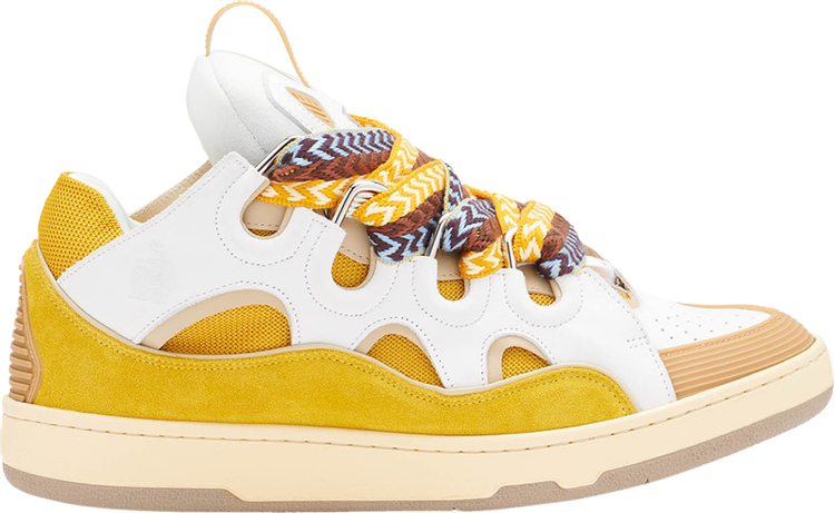 Lanvin Curb Sneakers 'White Yellow'