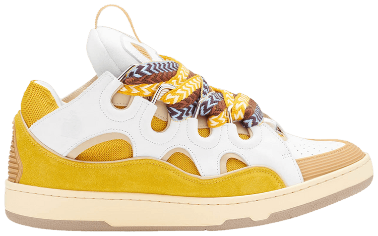 Lanvin Curb Sneakers 'White Yellow'