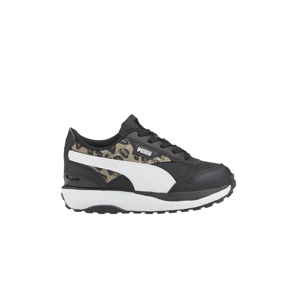 Pre-owned Puma Cruise Rider Infant 'summer Roar - Black Pale Khaki Leopard' | Infant Size 5