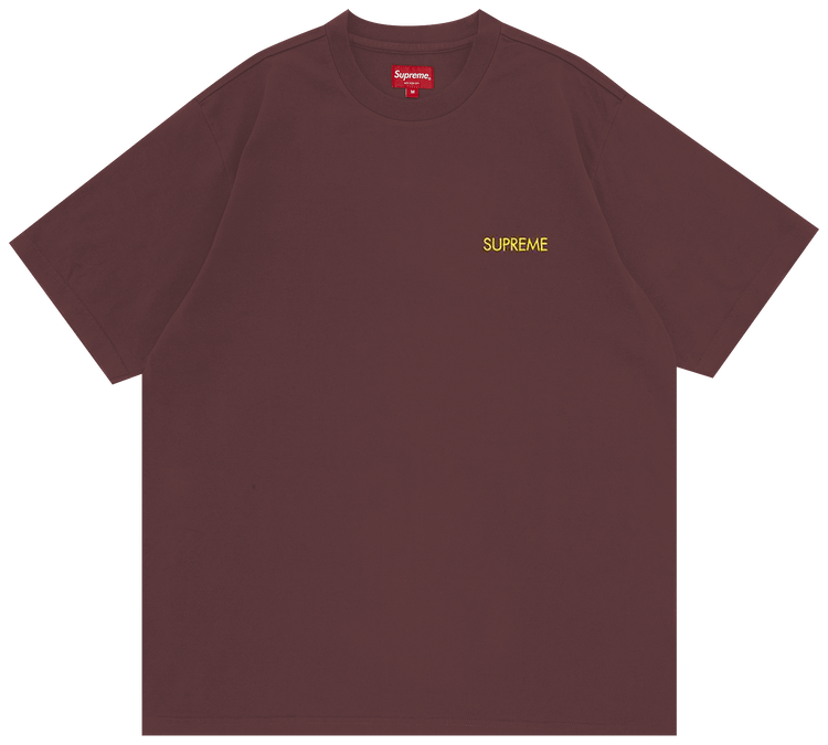 Supreme Washed Capital Short Sleeve Top Brown