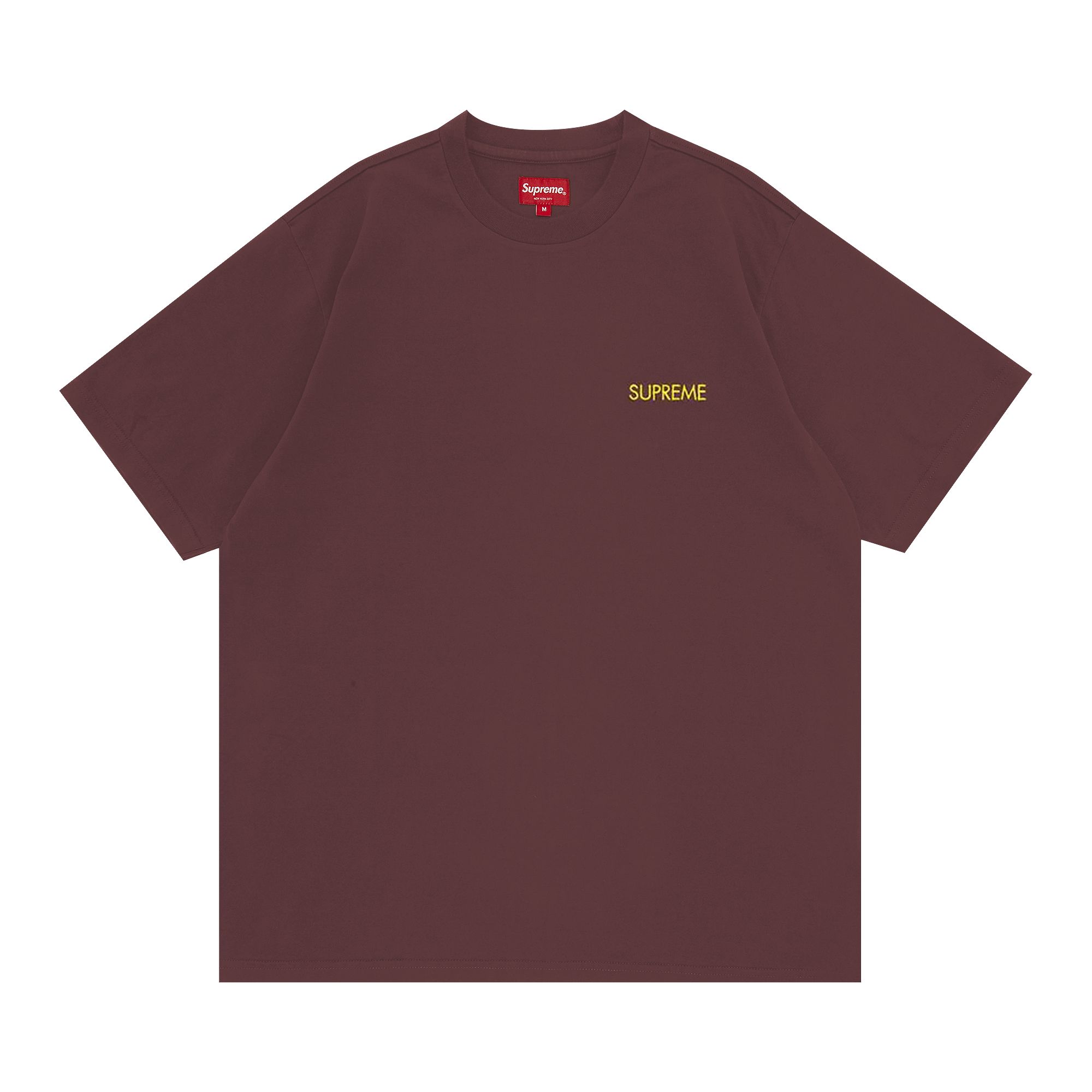 Supreme Washed Capital Short-Sleeve Top 'Brown' | Men's Size L