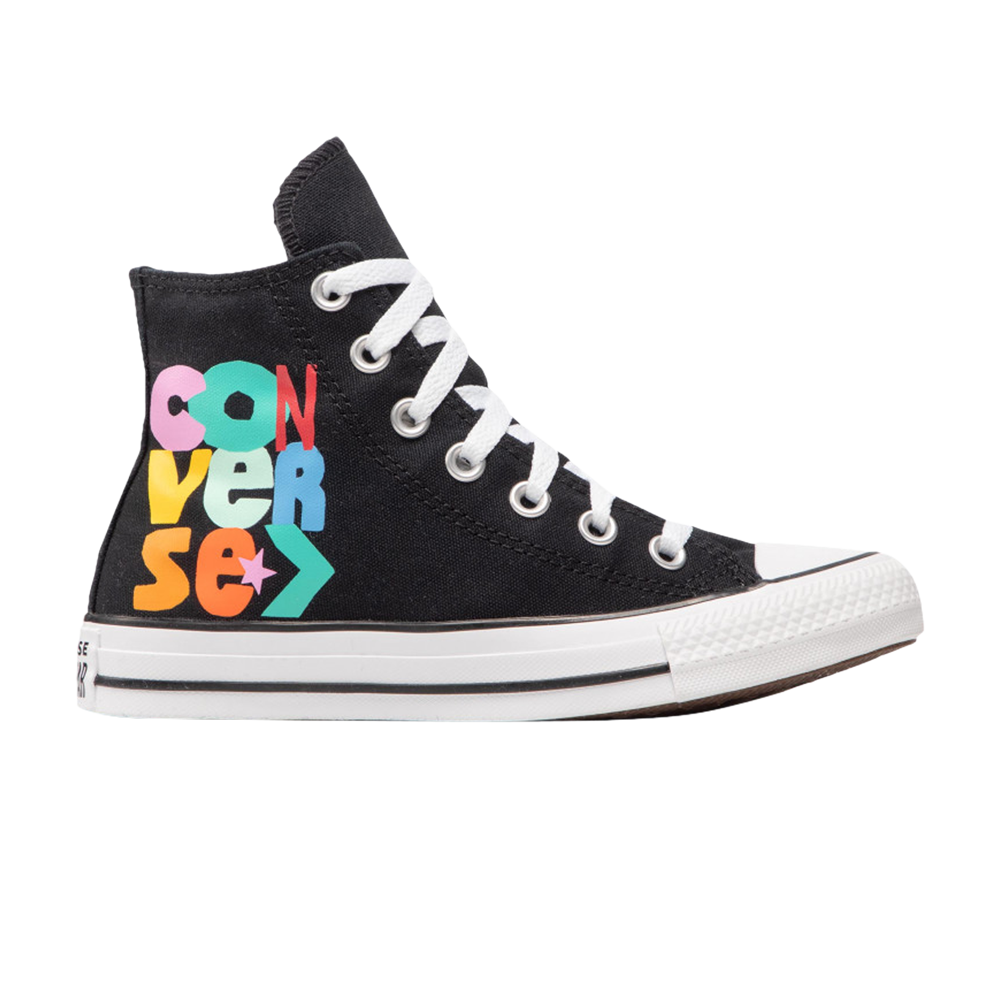 Pre-owned Converse Chuck Taylor All Star High 'happy Faces' In Black