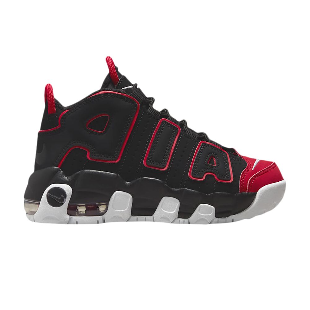 Pre-owned Nike Air More Uptempo Ps 'red Toe' | Black | Kid's Size 11