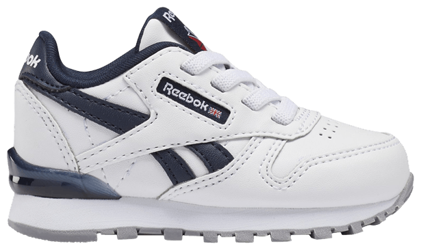 Reebok Classic Leather Step n Flash Toddler White Vector Navy