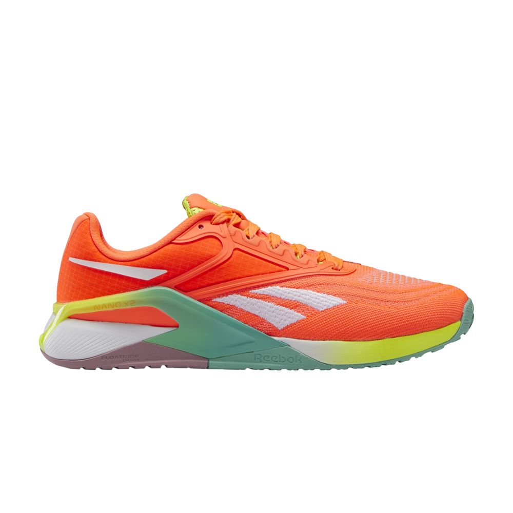 Pre-owned Reebok Wmns Nano X2 'orange Flare Acid Yellow'