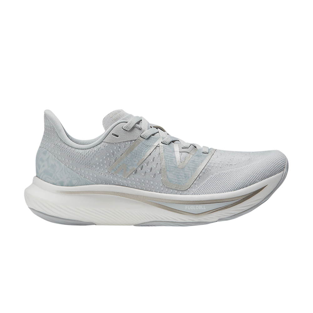 Pre-owned New Balance Wmns Fuelcell Rebel V3 'light Aluminum' In Grey