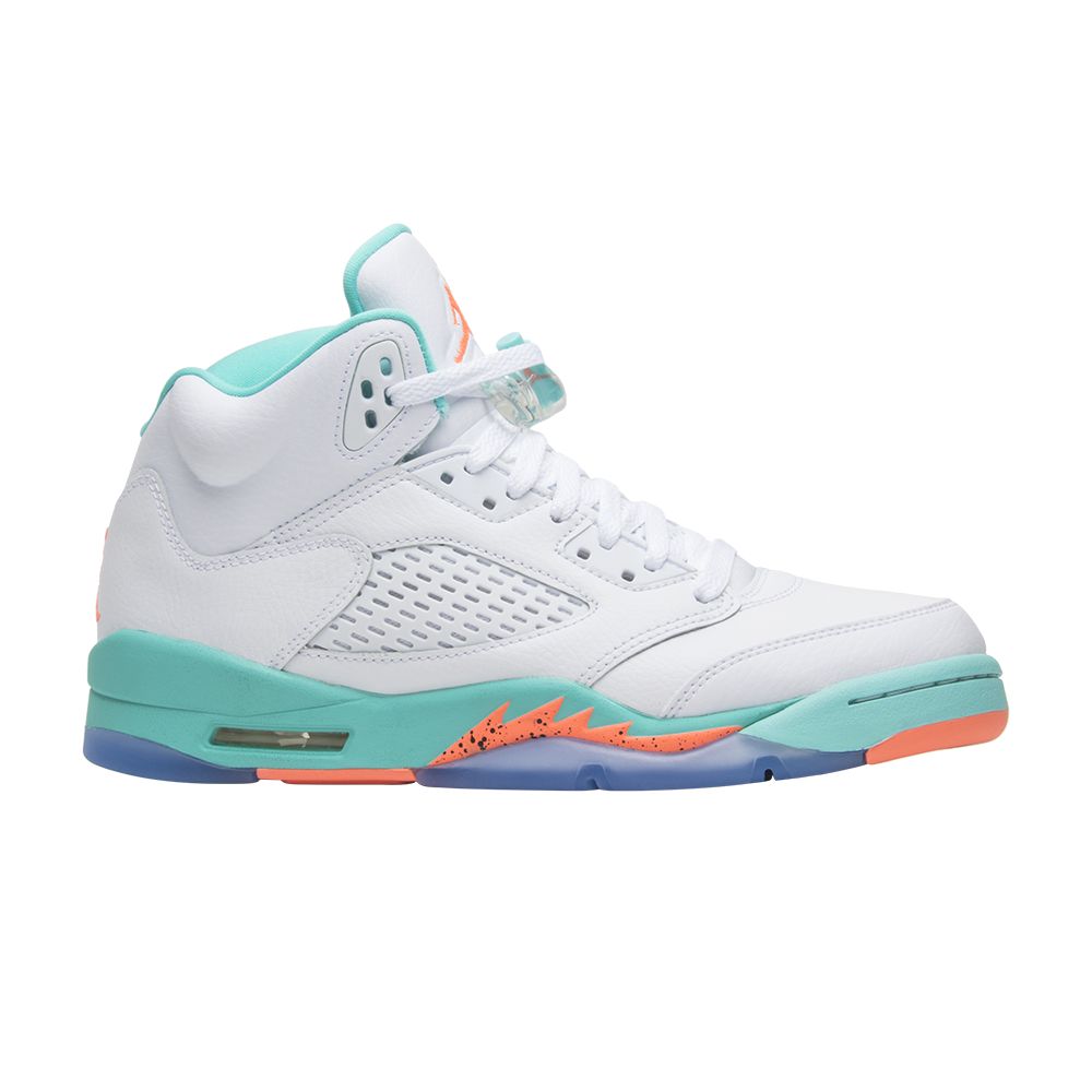 Air Jordan 5 Retro GS 'Light Aqua' | White | Kid's Size 7
